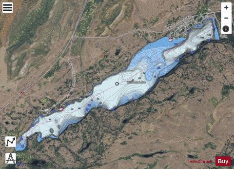 Williams Lake depth contour Map - i-Boating App - Satellite