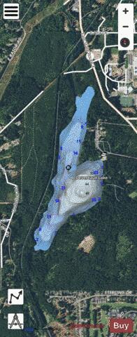 Devereaux Lake depth contour Map - i-Boating App - Satellite
