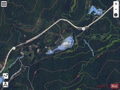 Lake Leo depth contour Map - i-Boating App - Satellite