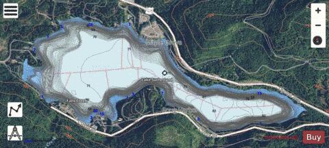 Lake Sutherland depth contour Map - i-Boating App - Satellite