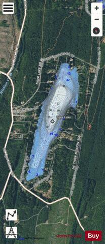 Tiger Lake depth contour Map - i-Boating App - Satellite