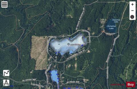 Lake Wooten depth contour Map - i-Boating App - Satellite