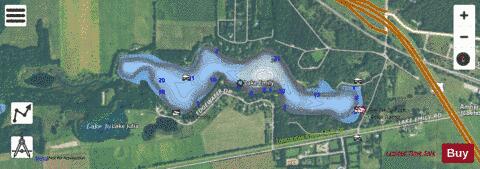 Lake Emily depth contour Map - i-Boating App - Satellite