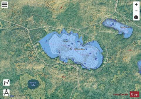 Lake Galilee depth contour Map - i-Boating App - Satellite
