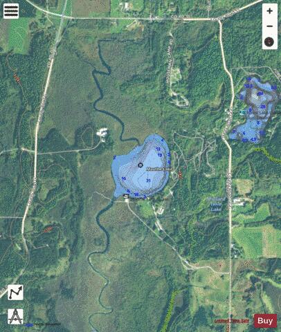Mauthe Lake depth contour Map - i-Boating App - Satellite