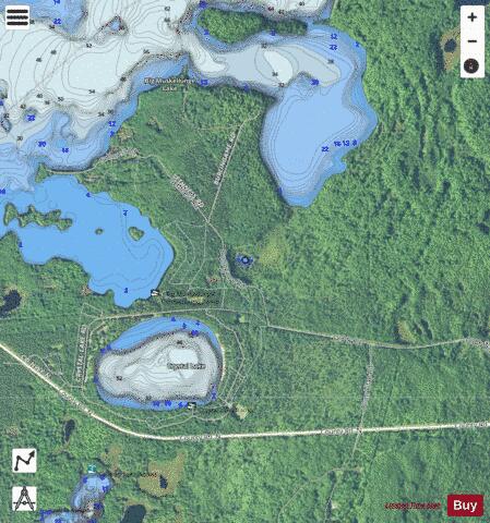 Crystal Bog (Bog 27-2) depth contour Map - i-Boating App - Satellite
