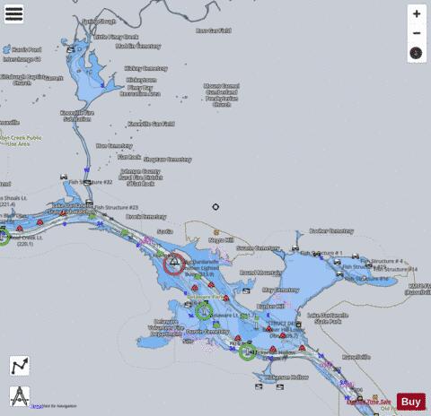 Dardanelle depth contour Map - i-Boating App - Satellite