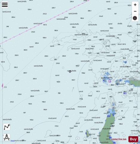 Australia - Western Australia - Penguin Shoal to Cassini Island Marine Chart - Nautical Charts App - Streets