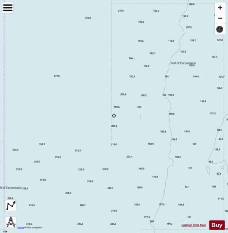 Gulf of Carpentaria - Gulf of Carpentaria - Cell 3 Marine Chart - Nautical Charts App - Streets