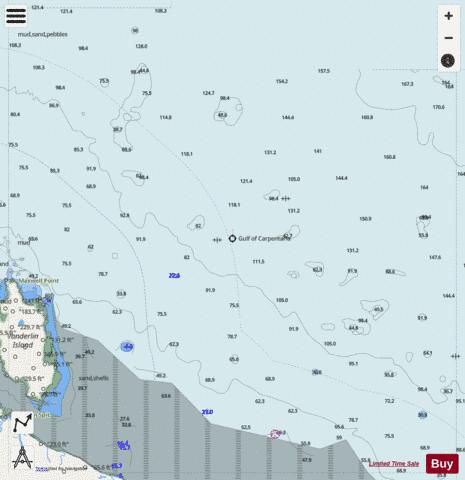 Australia - Northern Territory - Sir Edward Pellew Group - Sir Edward Pellew Group - East Marine Chart - Nautical Charts App - Streets
