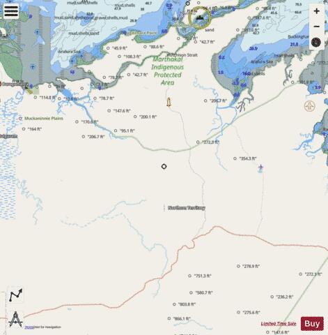Australia - Northern Territory - Buckingham Bay and Castlereagh Bay Marine Chart - Nautical Charts App - Streets