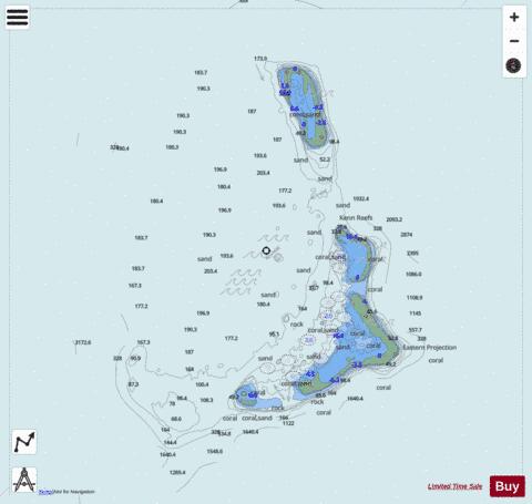 Coral Sea - Kenn Reefs Marine Chart - Nautical Charts App - Streets