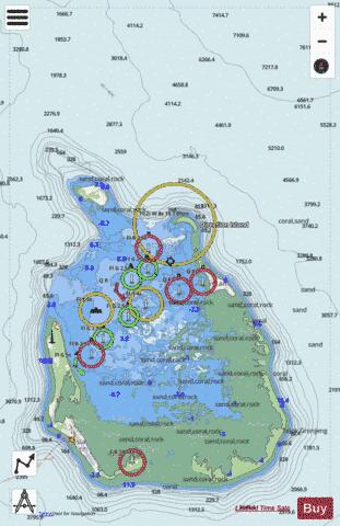 Australia - Indian Ocean - Cocos (Keeling) Islands - South Keeling Islands Marine Chart - Nautical Charts App - Streets
