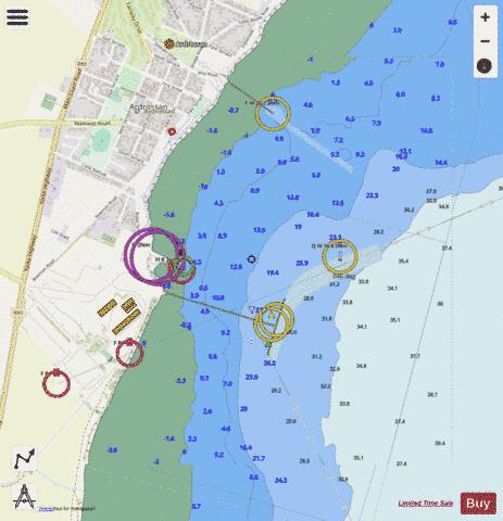 Australia - South Australia - Gulf St Vincent - Ardrossan Marine Chart - Nautical Charts App - Streets