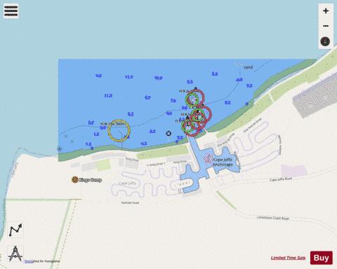 Australia - South Australia - Cape Jaffa Marine Chart - Nautical Charts App - Streets