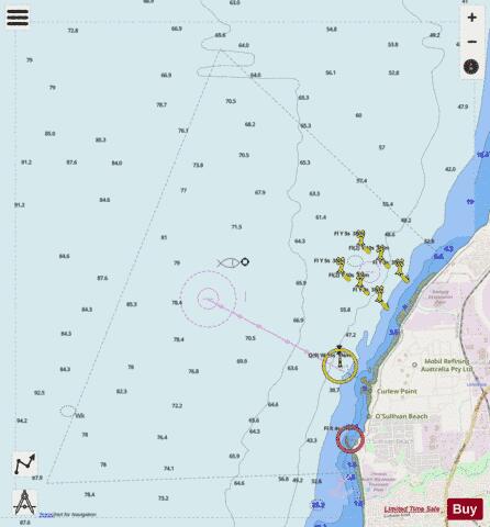 Australia - South Australia - Gulf St Vincent - Port Stanvac Marine Chart - Nautical Charts App - Streets