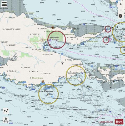Papua New Guinea - North East Coast - Brumer Islands to Goschen Strait Marine Chart - Nautical Charts App - Streets