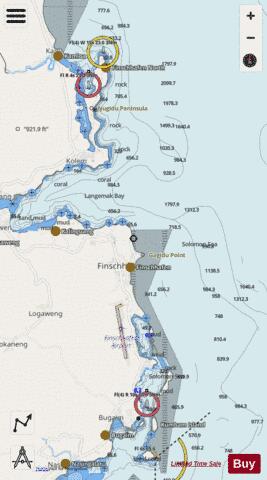 Papua New Guinea - North East Coast - Dregerhafen to Finschhafen Marine Chart - Nautical Charts App - Streets