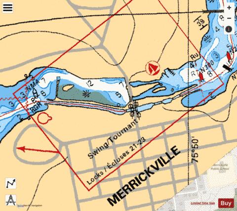 MERRICKVILLE Marine Chart - Nautical Charts App - Streets