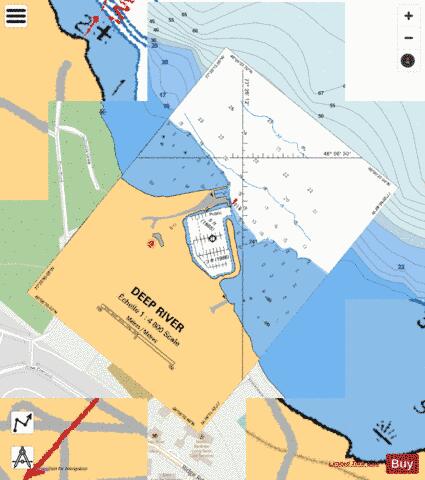 DEEP RIVER Marine Chart - Nautical Charts App - Streets