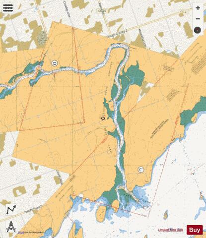 RICE LAKE TO/� PETERBOROUGH Marine Chart - Nautical Charts App - Streets