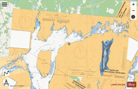 PIGEON LAKE (NORTH PORTION/PARTIE NORD) Marine Chart - Nautical Charts App - Streets