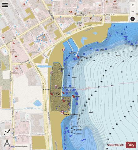 BARRIE Marine Chart - Nautical Charts App - Streets