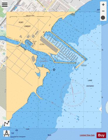 PORT CREDIT,NU Marine Chart - Nautical Charts App - Streets