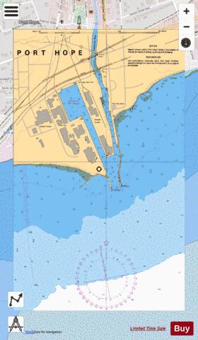PORT HOPE HARBOUR Marine Chart - Nautical Charts App - Streets