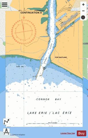 PORT MAITLAND TO/À DUNNVILLE - CONTINUATION A Marine Chart - Nautical Charts App - Streets