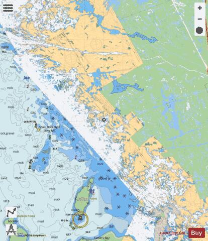TOMAHAWK ISLAND TO / � TWELVE MILE BAY Marine Chart - Nautical Charts App - Streets