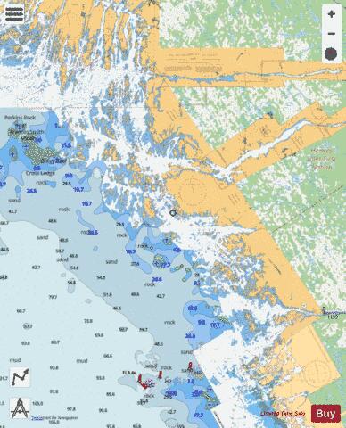 BYNG INLET TO/À KEY HARBOUR Marine Chart - Nautical Charts App - Streets