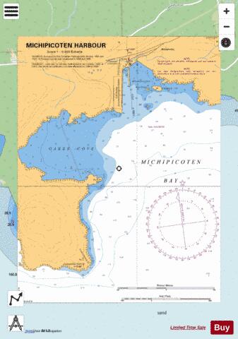 MICHIPICOTEN HARBOUR Marine Chart - Nautical Charts App - Streets