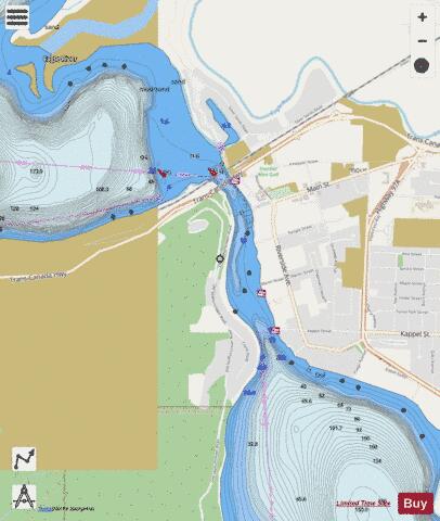 SICAMOUS NARROWS Marine Chart - Nautical Charts App - Streets