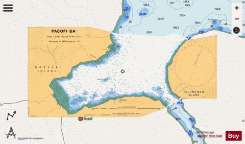 PACOFI BAY Marine Chart - Nautical Charts App - Streets