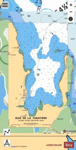 BAIE DE LA TABATI�RE,NU Marine Chart - Nautical Charts App - Streets
