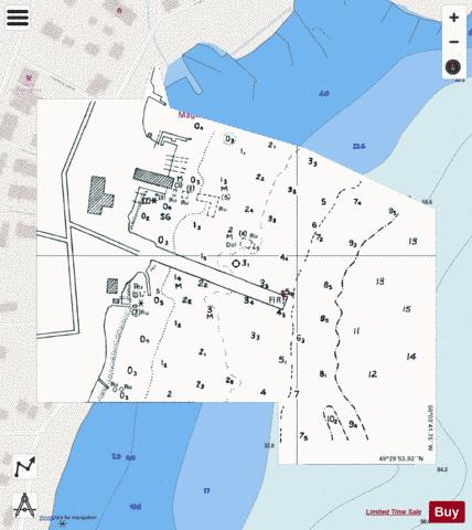 SPRING DALE WHARF/QUAI Marine Chart - Nautical Charts App - Streets