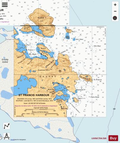 ST FRANCIS HARBOUR Marine Chart - Nautical Charts App - Streets
