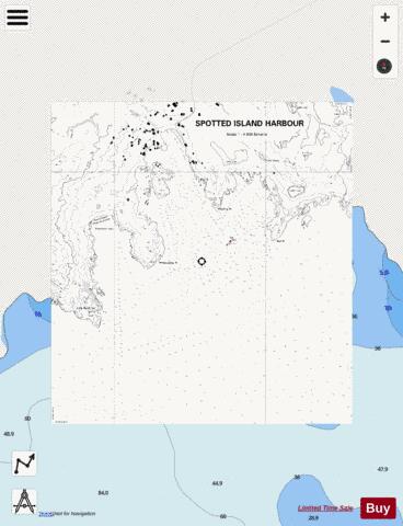 SPOTTED ISLAND HARBOUR Marine Chart - Nautical Charts App - Streets