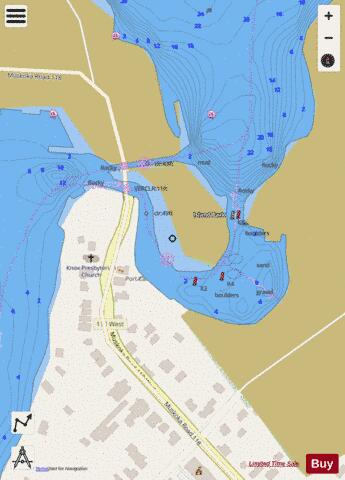 PORT CARLING,NU Marine Chart - Nautical Charts App - Streets