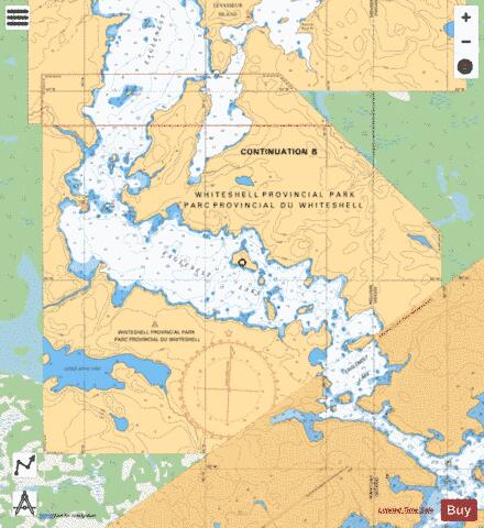 SLAVE LAKE TO/� EAGLENEST LAKE - CONTINUATION B Marine Chart - Nautical Charts App - Streets