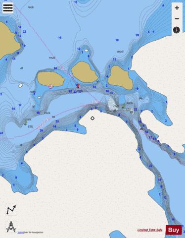 SPLIT ROCK NARROWS Marine Chart - Nautical Charts App - Streets