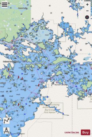 SABASKONG BAY - 2 Marine Chart - Nautical Charts App - Streets