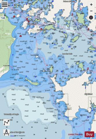 BASIL CHANNEL TO/� STURGEON CHANNEL - 2 Marine Chart - Nautical Charts App - Streets