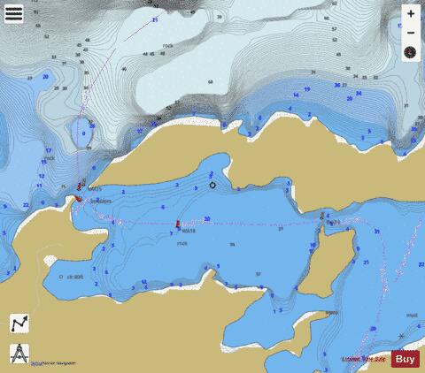 MUD PORTAGE CHANNEL Marine Chart - Nautical Charts App - Streets