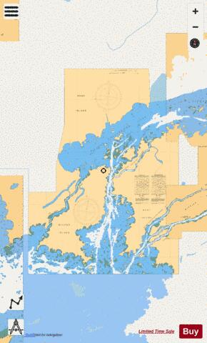 PLAYGREEN LAKE TO/AU LITTLE PLAYGREEN LAKE,NU Marine Chart - Nautical Charts App - Streets