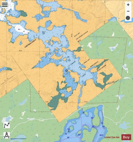 EAGLENEST LAKE TO/� WHITEDOG DAM - CONTINUATION A (SWAN LAKE) Marine Chart - Nautical Charts App - Streets