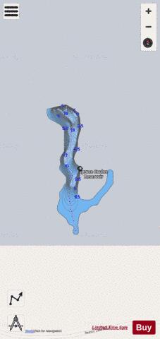 Spruce Coulee Reservoir depth contour Map - i-Boating App - Streets