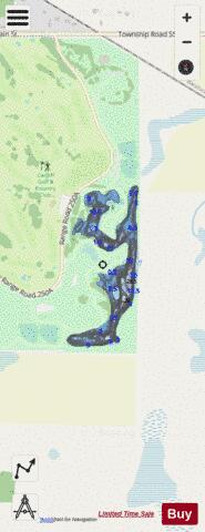 Cardiff Pond depth contour Map - i-Boating App - Streets
