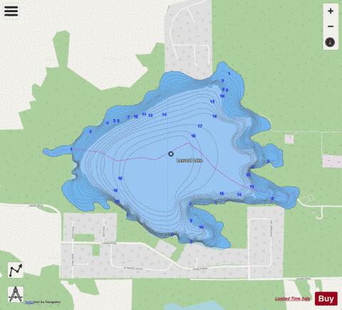 Lessard Lake depth contour Map - i-Boating App - Streets